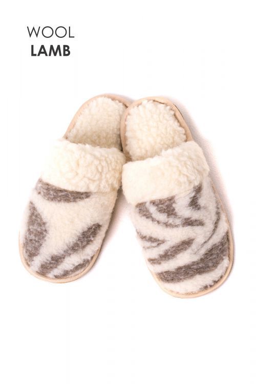 Fur slippers LOOP "FAN"